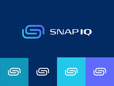 Snap IQ logo brand branding design game icon identity logo social typography vector