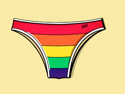 Bathing Suite design gay pride week illustration stickers tel aviv vector illustration