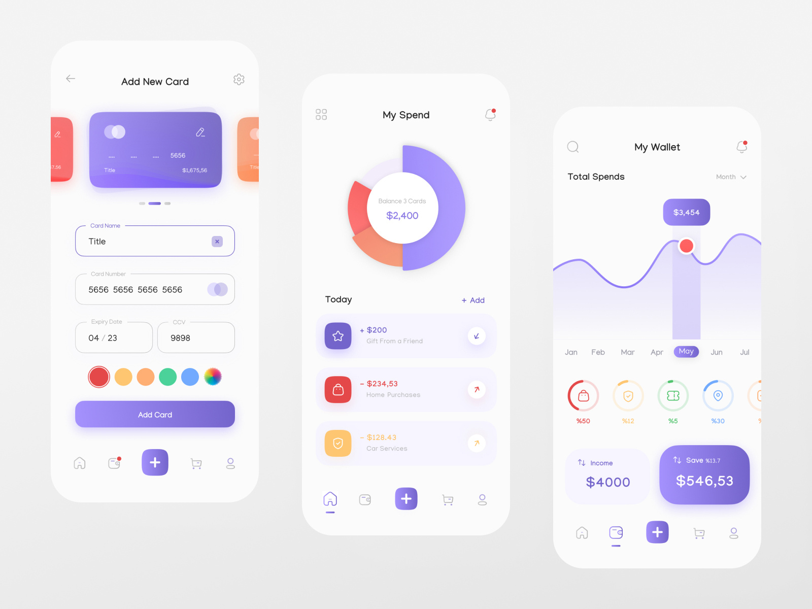 My Spend App by Mohammad Hashemi on Dribbble