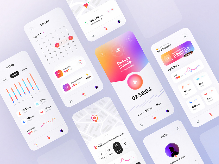 My Tracker Activity Tracker App by Mohammad Hashemi for Duxica on