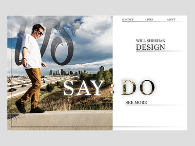 Personal Landing Page branding design illustrator lettering logo type typography ui ux web website