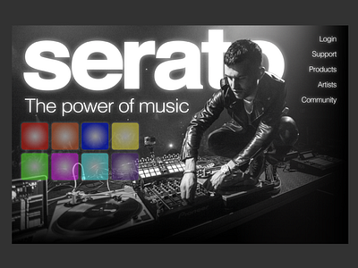 Serato Landing Page