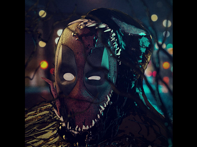 Deadpool vs Venom 3d artwork blender3d deadpool render venom