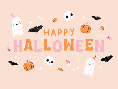 Happy Halloween drawlloween halloween halloween design illustration inktober inktober2020 spooky spooky season vectober2020 vector