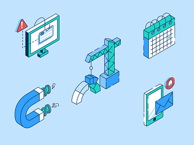 Debt Collectors design isometric art isometric design isometric illustration