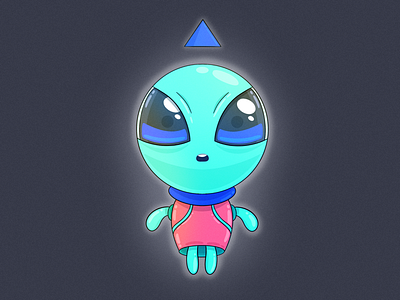 Lady alien cartoon character design digitalillustration illustration ipadpro procreate