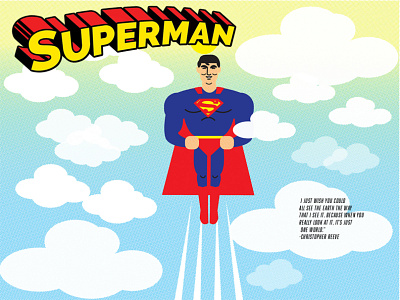 Superman hope adobe art dccomics design flat illustration illustrator photoshop superman