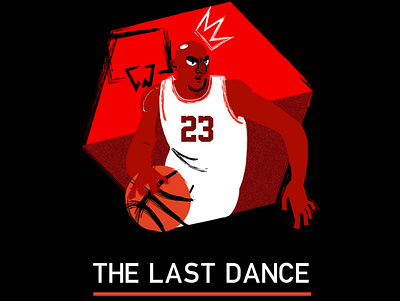 The Last Dance flat graphic design illustration photoshop