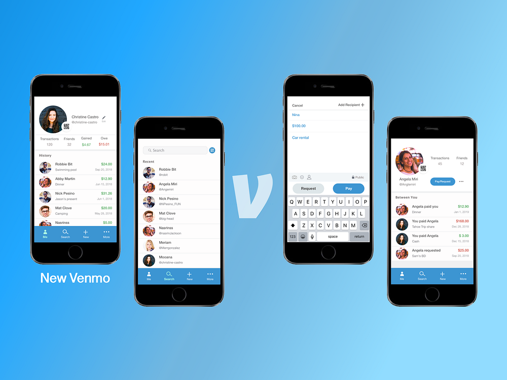 Venmo Redesign designs, themes, templates and downloadable graphic ...