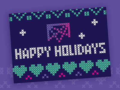 Happy Holidays from Mesosphere design illustration vector