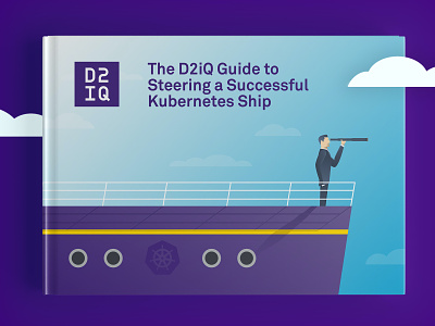 D2iQ Kubernetes Ship eBook content design ebook ebook design illustration marketing