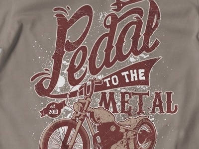 T Shirt Design 1275 bike graphic design illustration metal motorcycle pedal speed t shirt illustration t shirt template typography vector template