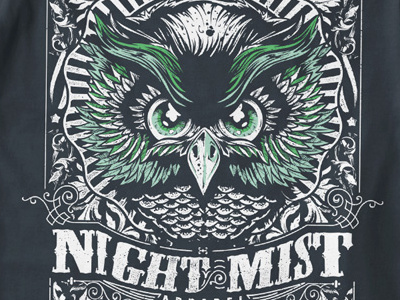 T Shirt Design 1388 graphic design illustration night owl t shirt illustration t shirt template vector template