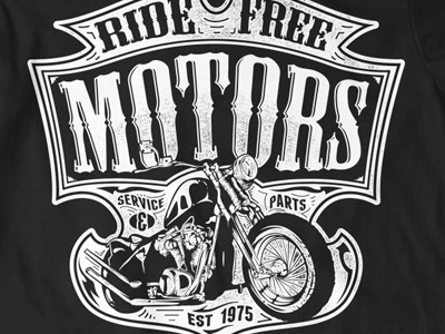 T Shirt Design 1398 free graphic design illustration motors ride t shirt illustration t shirt template typography vector template