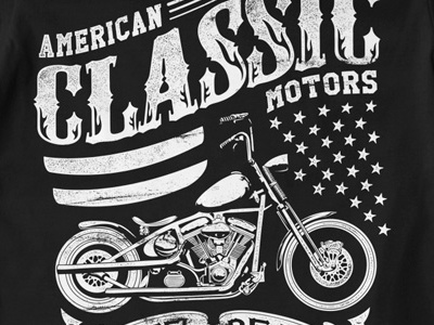 T Shirt Design 1418 americam bike graphic design illustration motor t shirt illustration t shirt template typeface vector template