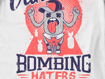 T Shirt Design 1428 bomb graphic design hater illustration t shirt illustration t shirt template vandal vector template