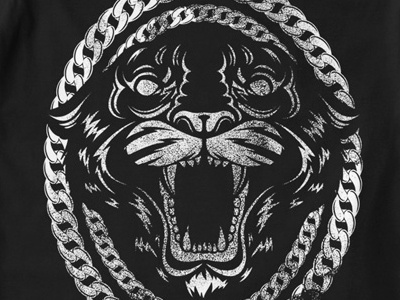 T Shirt Design 1429 animal chain cheetah graphic design illustration t shirt illustration t shirt template vector template