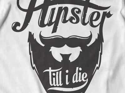 T Shirt Design 1477 beard hipster t shirt print type typography