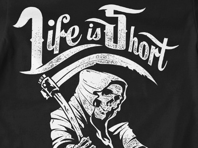 T Shirt Design 1484 death life music record t shirt design typography