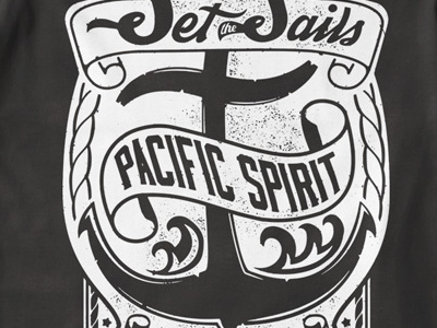 T Shirt Design 1504 anchor pacific sailor print t shirt template tattoo print typography waves