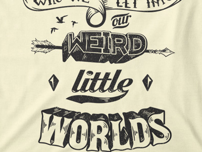T Shirt Design 1517 handlettering quote typography weird