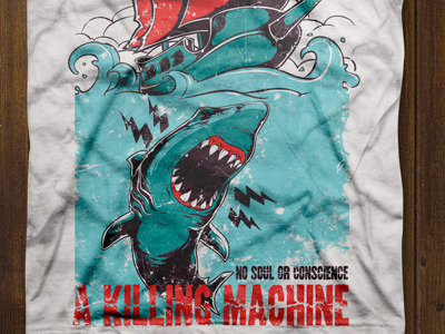 T Shirt Design Template 905 attack fashion graphic design jaws killing machine prints sea shark ship t shirt design t shirt illustration t shirt mockup t shirt print t shirt vector print tshirt factory vector art