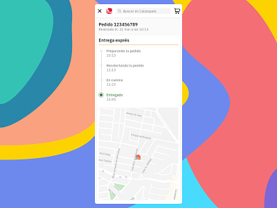 Tracking delivery app delivery delivery status design map mobile status tracking uiux ux uxdesign