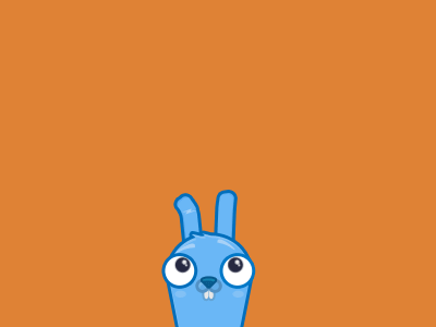 Click me 2d animation bunny button click cute eyes flat gif