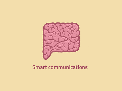 Smart Communications brain chat communication dialog logo message