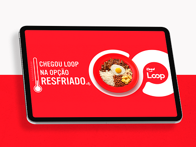 iFOOD - LOOP COLD delivery design graphic food food app food delivery food design foodapp fresh food loop red