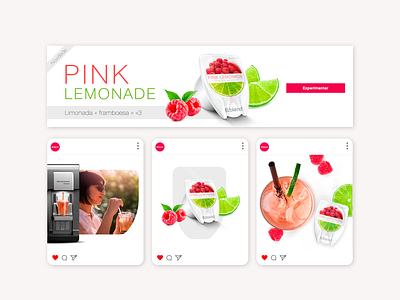 Brastemp - B.blend | Release Pink Lemonade ambev b.blend brastemp campaign campanha design digital design graphic drink drink machine pink lemonade retail socialmedia teaser