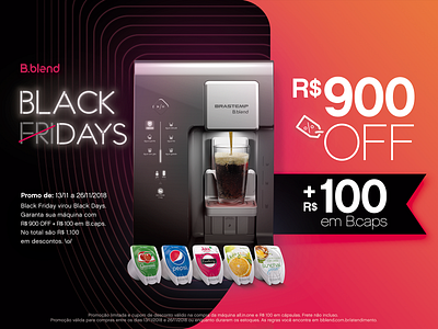 Brastemp - B.blend | Black Friday's KV advertising advertising design black friday brastemp campaign concept design ecommerce graphic design key visual kv mockup nespresso retail