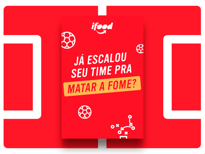 iFood | Performance app campaign campanha design design app design digital food food delivery futebol google ads graphic design ifood ifood app media media digital performance performance media soccer