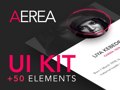 AEREA - FREE UI KIT app application free interface layout mobile resources ui ui kit user experience user interface web