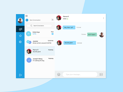 Daily UI Challenge Day 013- Direct Messaging dailyui design direct message messaging app uidesign uiux