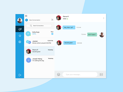 Daily UI Challenge Day 013- Direct Messaging