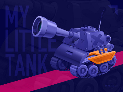 my little tank illustration tank