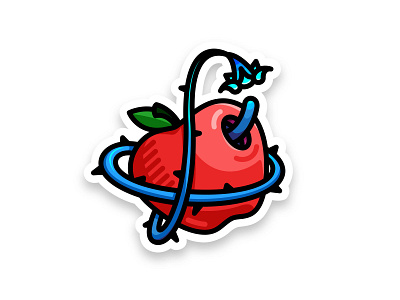 Apple Sticker illustration sticker