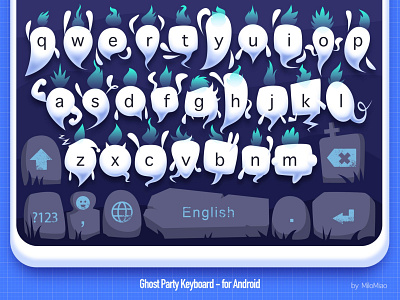 Ghost Party Keyboard keyboard phone ui ui design