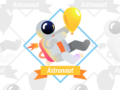 Astronaut & Balloon astronaut balloon