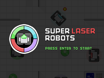 Super Laser Robots games icon ngj15 pixel art retro robots ui