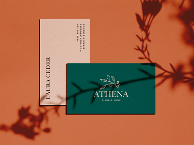 Athena Branding (1) branding business card business card design business card mockup business cards color design graphic design logo minimal print type typography