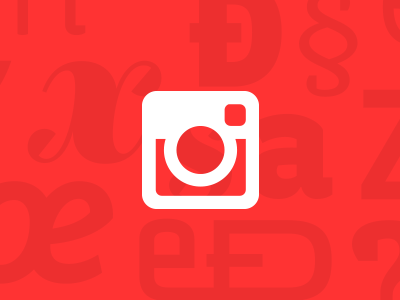 Brand Instagram brand fonts fontyou fy instagram letters network red share sharing social white
