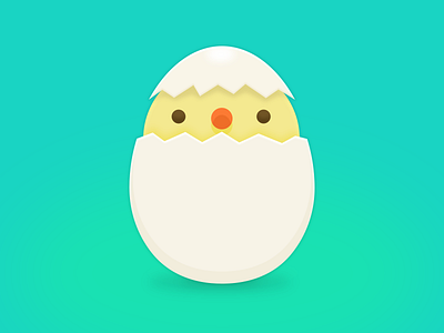 Chick chick cute egg icon lovely