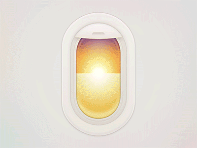 window aircraft，airplane window gif icon illustration window