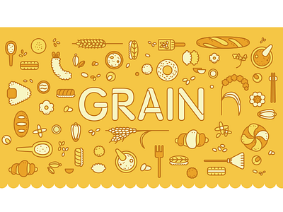 grain wall grain icon illustration wall