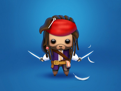Pirates Of The Caribbean cartoon character cartoon illustration pirates of the caribbean role ui 插图