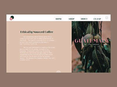 Coffee: Item Description brand and identity branding design graphic design identity lettering minimal type typography ui ux web website