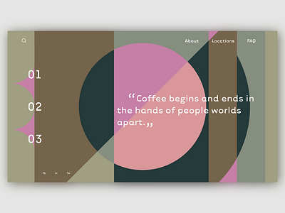 Coffee Landing Page: 2 branding design graphic design identity minimal typography ui web website