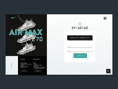 Nike Release app branding design graphic design homepage minimal nike typography ui ux web website